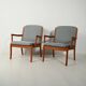 Paire de fauteuils Senator d'Ole Wanscher pour Cado