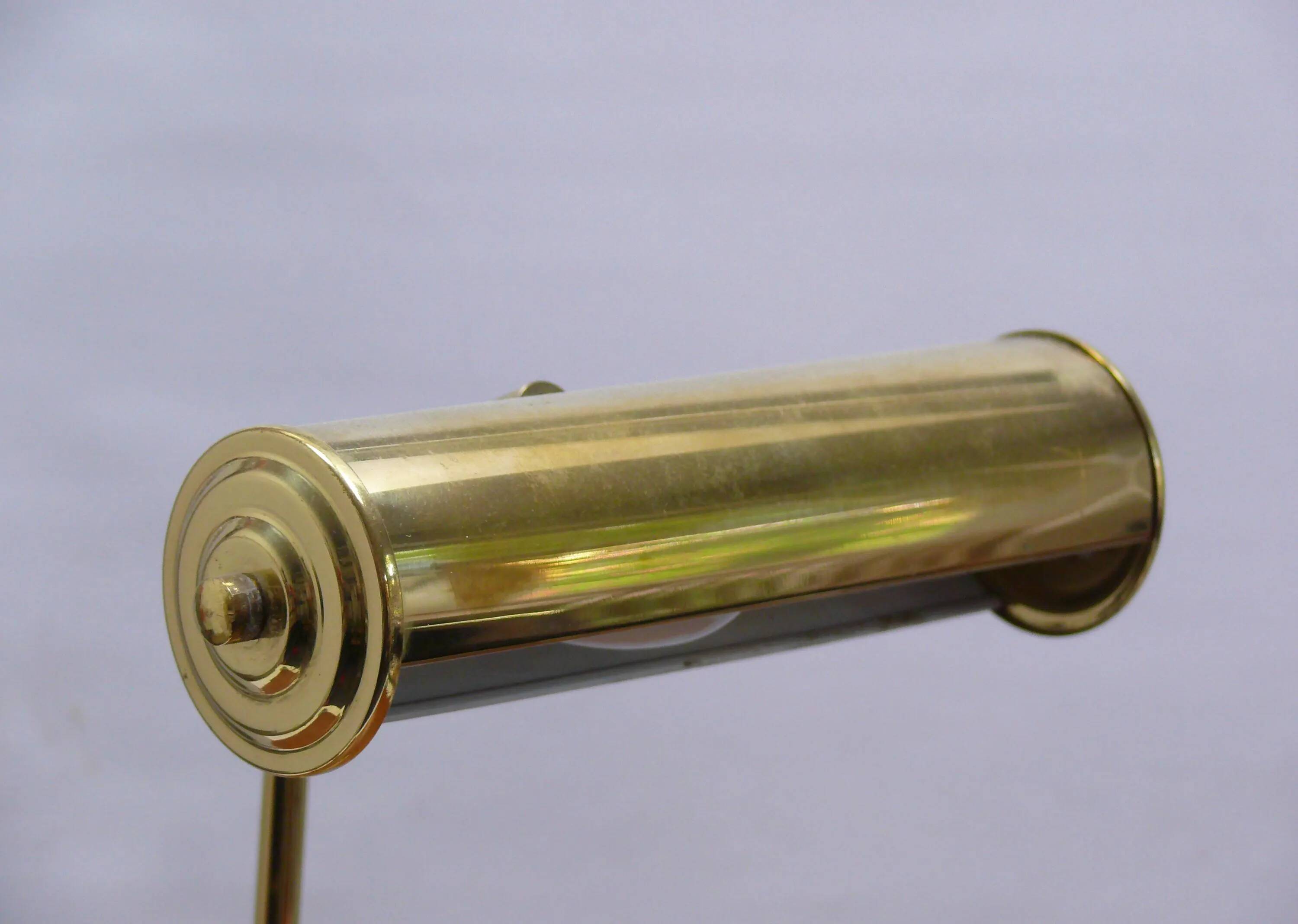 Lampe de piano en laiton, Sölken, années 1970