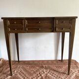 Dressing table, Louis XVI style mahogany side desk