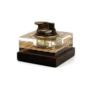 Mid-century lucite table lighter, Italy 1970s