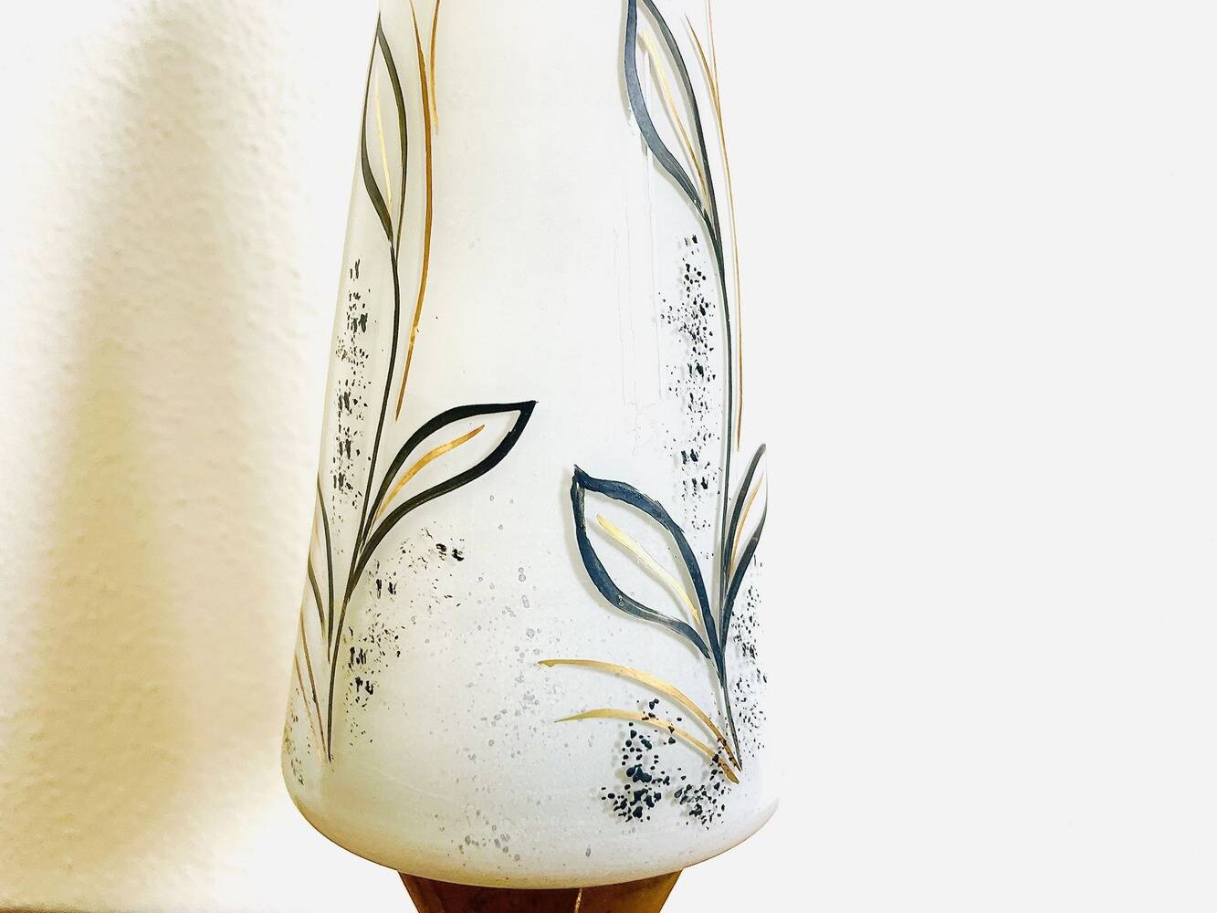 Space Age 1950s brass tripod table lamp