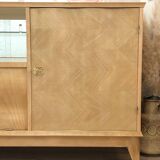 1960s sideboard with beautiful chevron marquetry