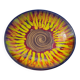 Hand-painted Saint Clément deep dish, diameter 36 cm