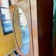 Oval mirror wardrobe
