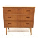 Scandinavian teak chest of drawers, Sweden, 1950