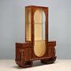 Vintage display cabinet in burl veneer, design, Italy, 1920s-1930s