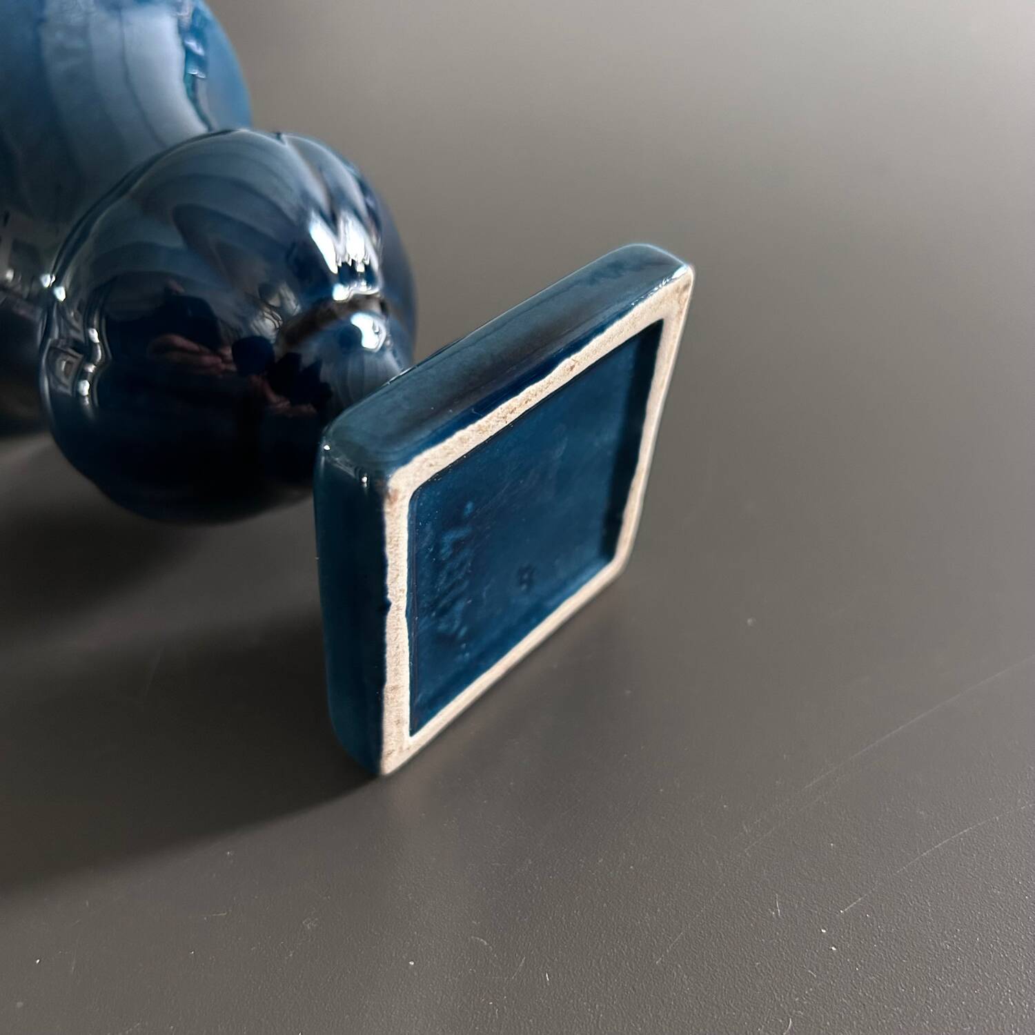 Midnight blue Medici style vase