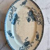 Plat de présentation ovale, terre de fer Royat