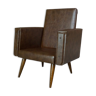 Children's club armchair 50s in imitation and wood