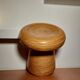 Vintage bamboo stool 1980