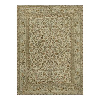 Tapis persan beige des années 1970 265 cm x 352 cm