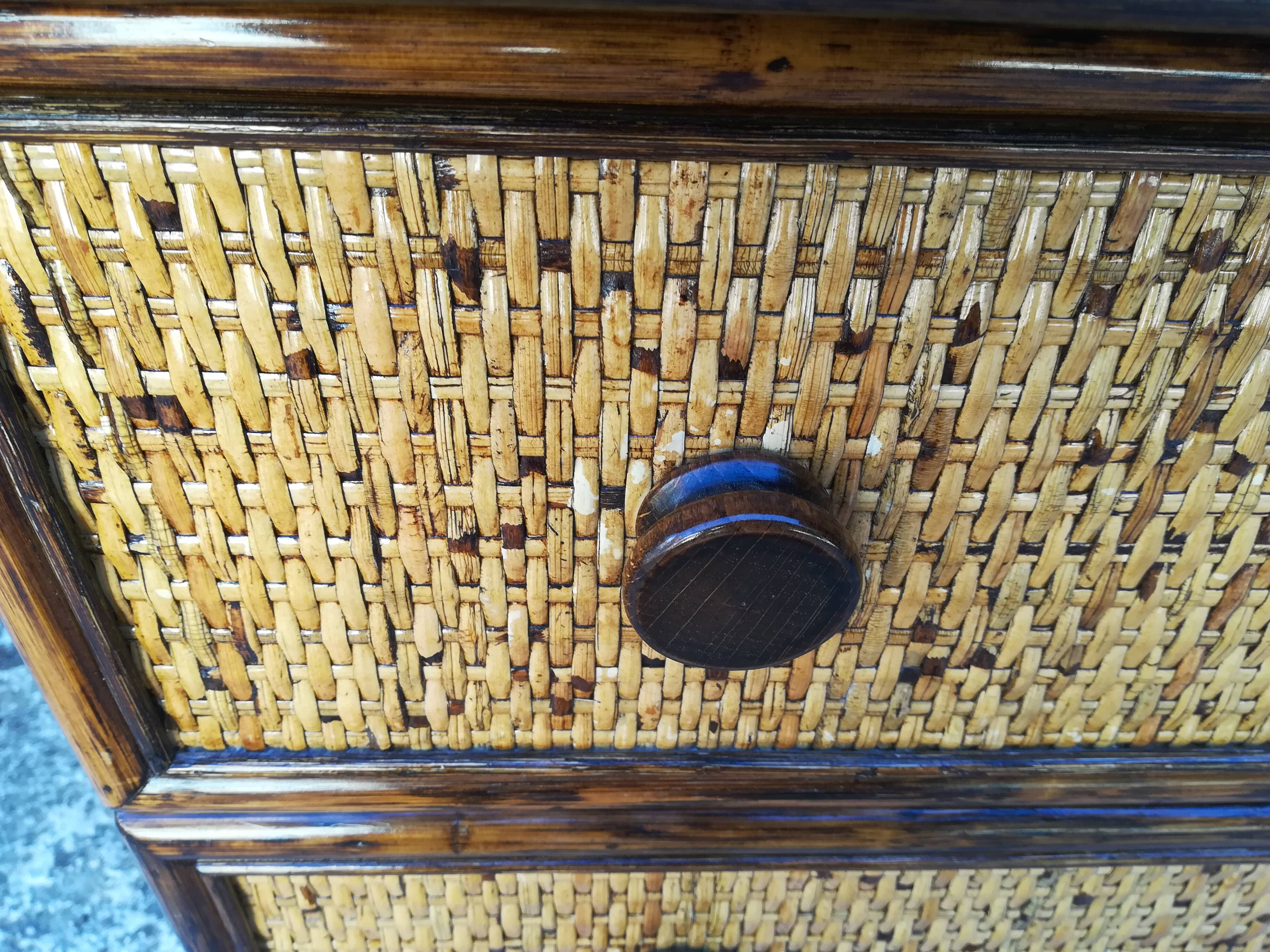 Rattan dresser Maugrion