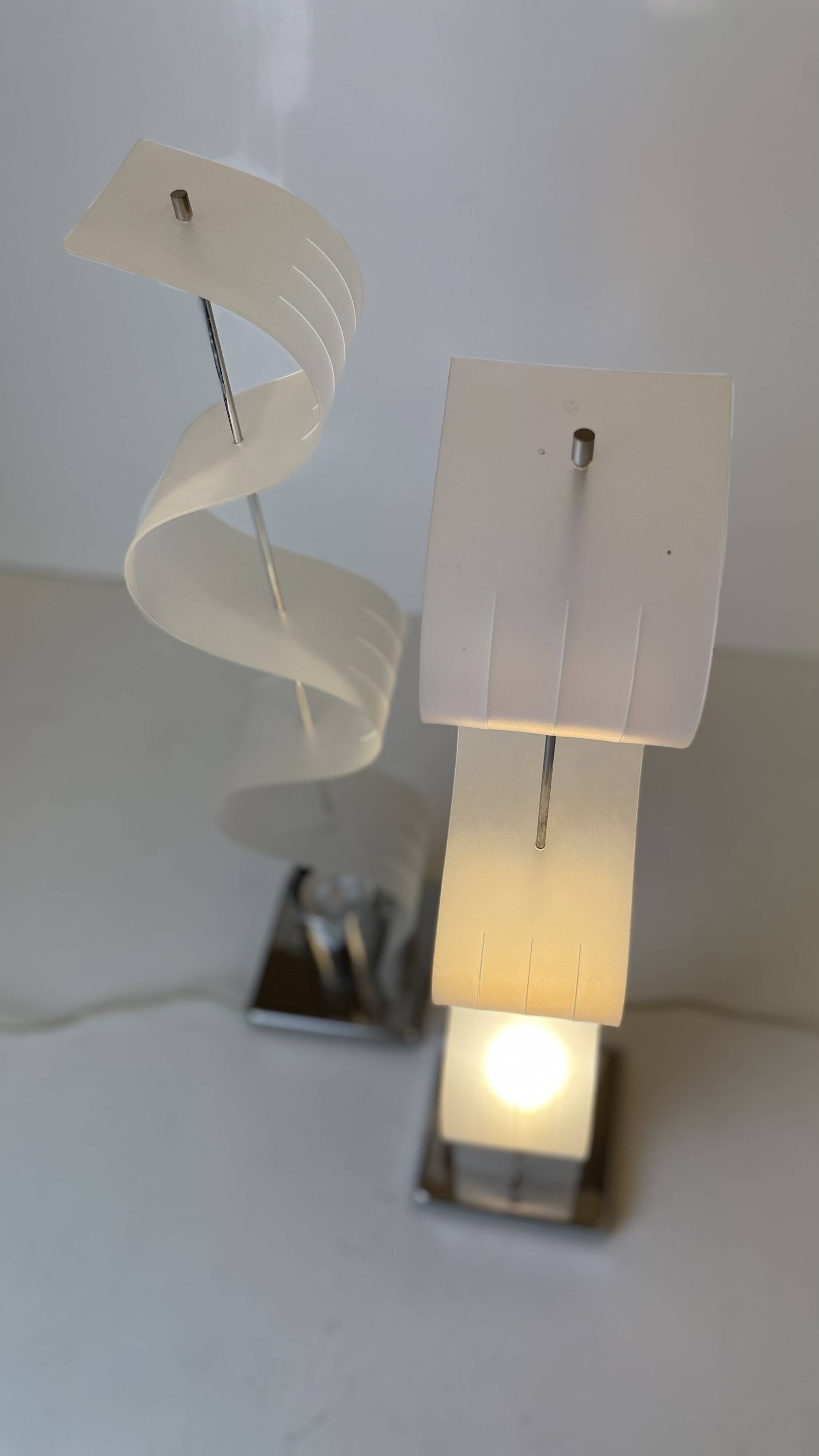 Pair of Late Modernist Table Lamps, 1990s~2000s