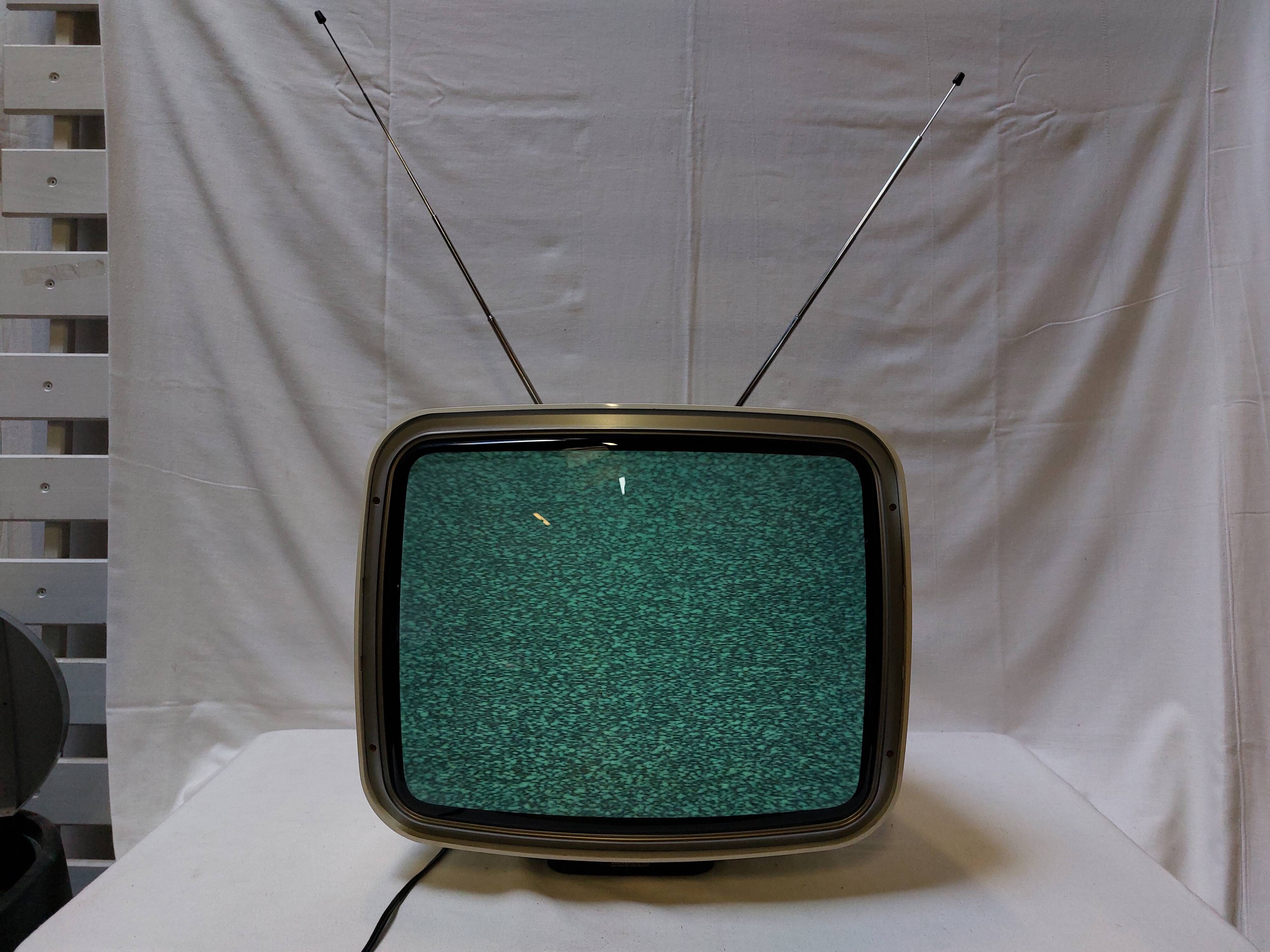 Vintage Pathé Marconi T72344 Television - 1970s, Space Age