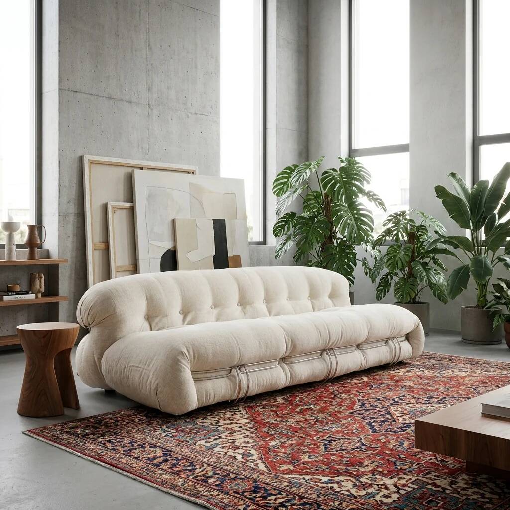 Canapé Soriana Afra & Tobia Scarpa, Cassina, Italie 1969