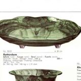 Sepia Cloud Glass Bowl or Centerpiece mod. Rotterdam by Walther & Sohne