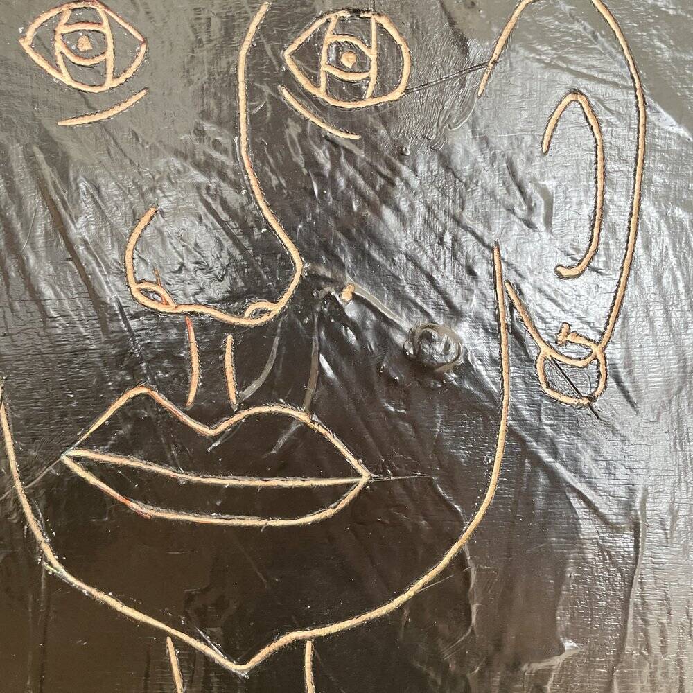 Bachmann, Portrait of a Man, 2022, Acrylic, Framed