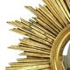 Vintage Sunburst Mirror Sun Mirror Gold Leaf Sixties 42cm