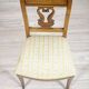 Set of 2 Ash Chairs in White Upholstery, 1950s