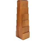 Wooden drawers jewelry box, Italy 1970s