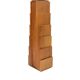 Wooden drawers jewelry box, Italy 1970s