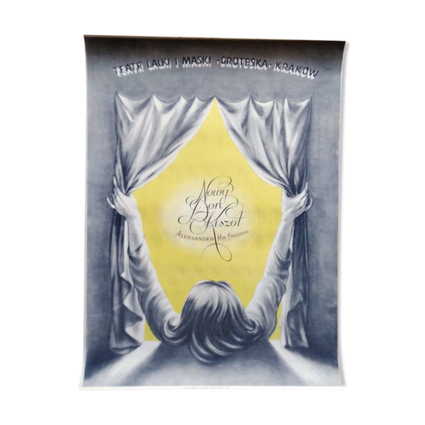 Teatr lalki i maski original Polish Theater poster of 1968