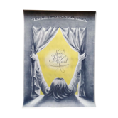 Affiche polonaise de théâtre originale Teatr lalki i maski  de 1968
