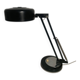 Vintage 1950s industrial black desk lamp - 35 cm