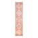 Tapis coureur vintage en laine et coton turc noué à la main rose 80x365