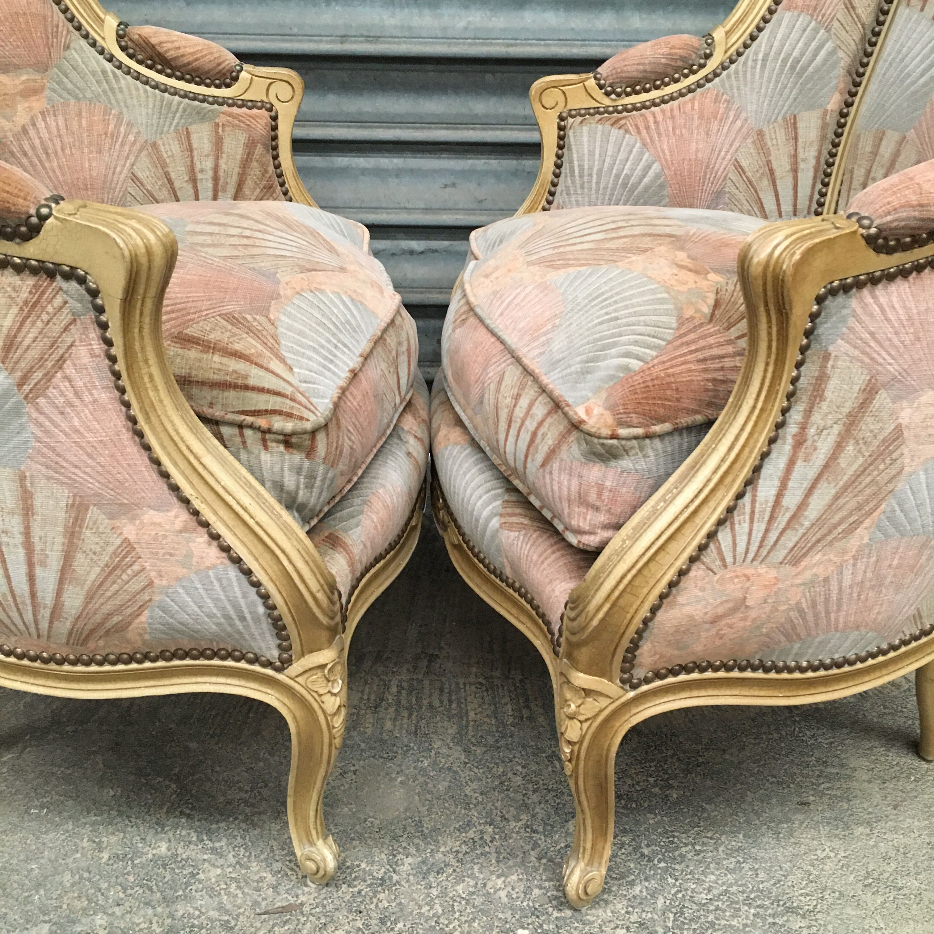 Louis XV shell shepherdess chairs