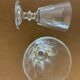 7 glasses on foot old glass bubbled and blown 19th century