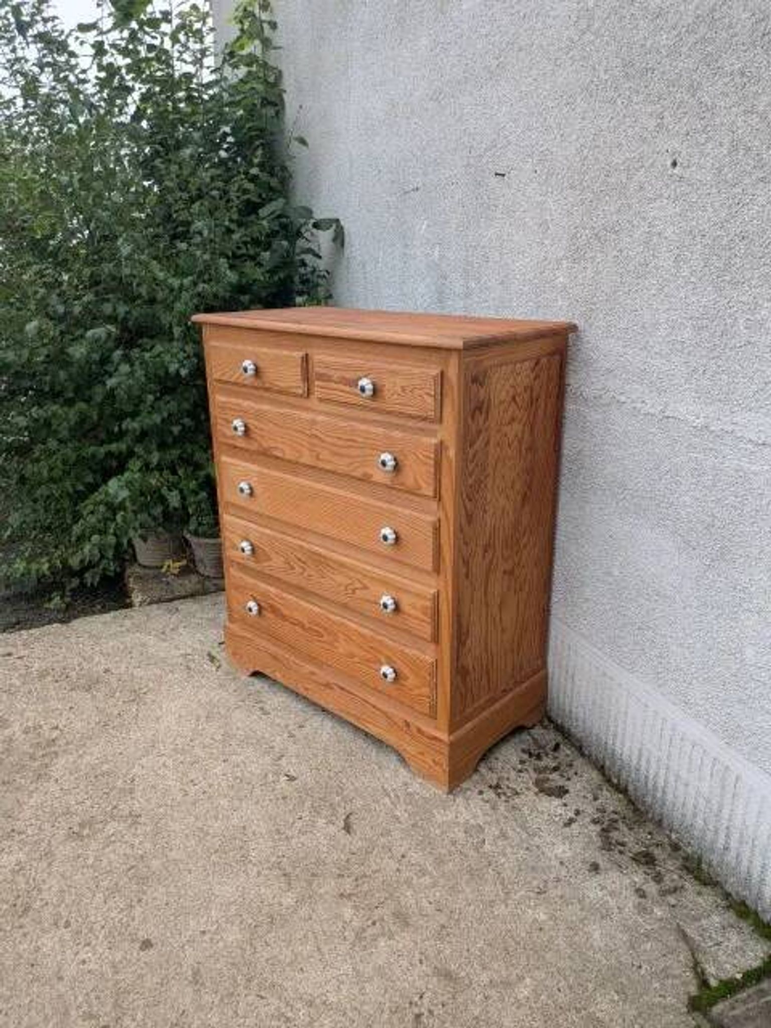Commode anglaise poignées blanches