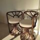 Bamboo chairs 80s