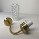Lot 3 vintage glass wall lamps