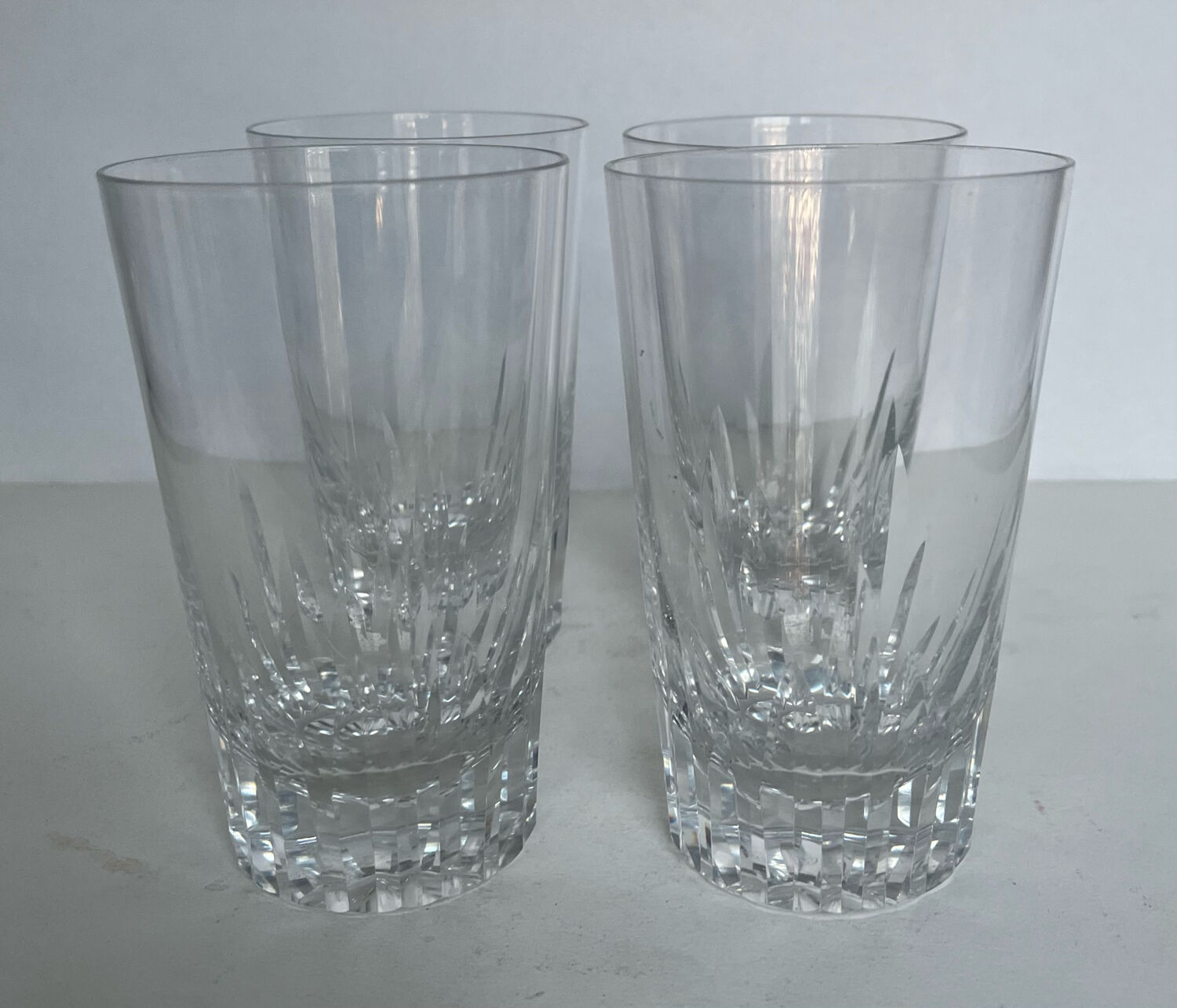 4 Baccarat crystal glasses