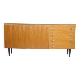 Teak vintage sideboard chest of drawers mid-century cabinet 60s