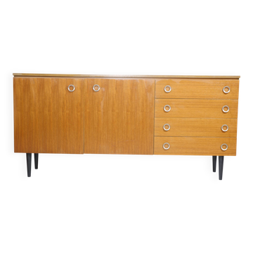 Teak vintage sideboard chest of drawers mid-century cabinet 60s