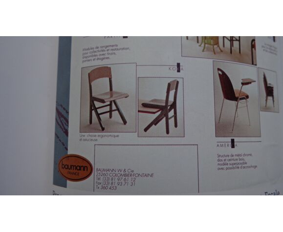 Set de 6 chaises Baumann vintage | Selency