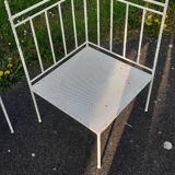 Chaises de jardin en fer