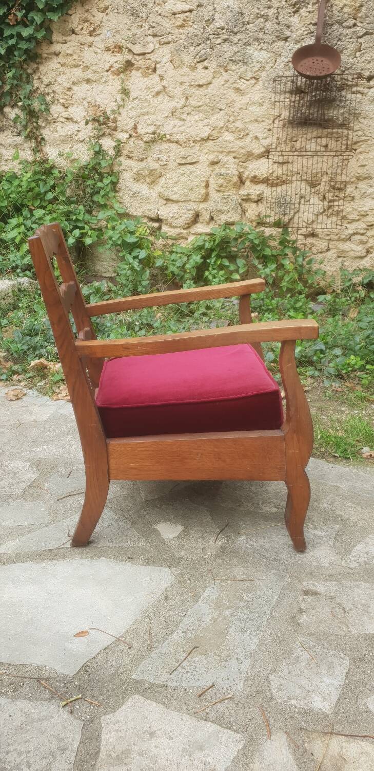 Oak armchair, 1950