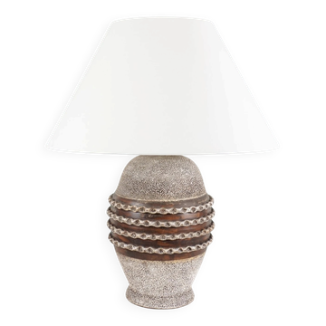 TRAVAIL FRANÇAIS - Lampe céramique style jean besnard - France, vers 1950