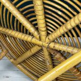 Vintage bamboo coffee table, Italy, 1960s