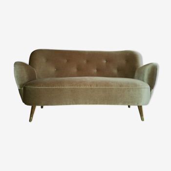 ARC Rein organic sofa design 50-60s beige Bronze