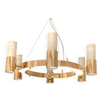 Carrara marble chandelier