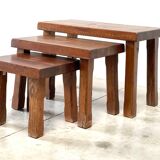 Brutalist nesting tables