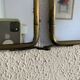 Vintage 1930s barber's triptych mirror Le Solide Paris - 33 x 86 cm