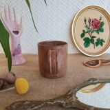 Vintage stoneware cup mug