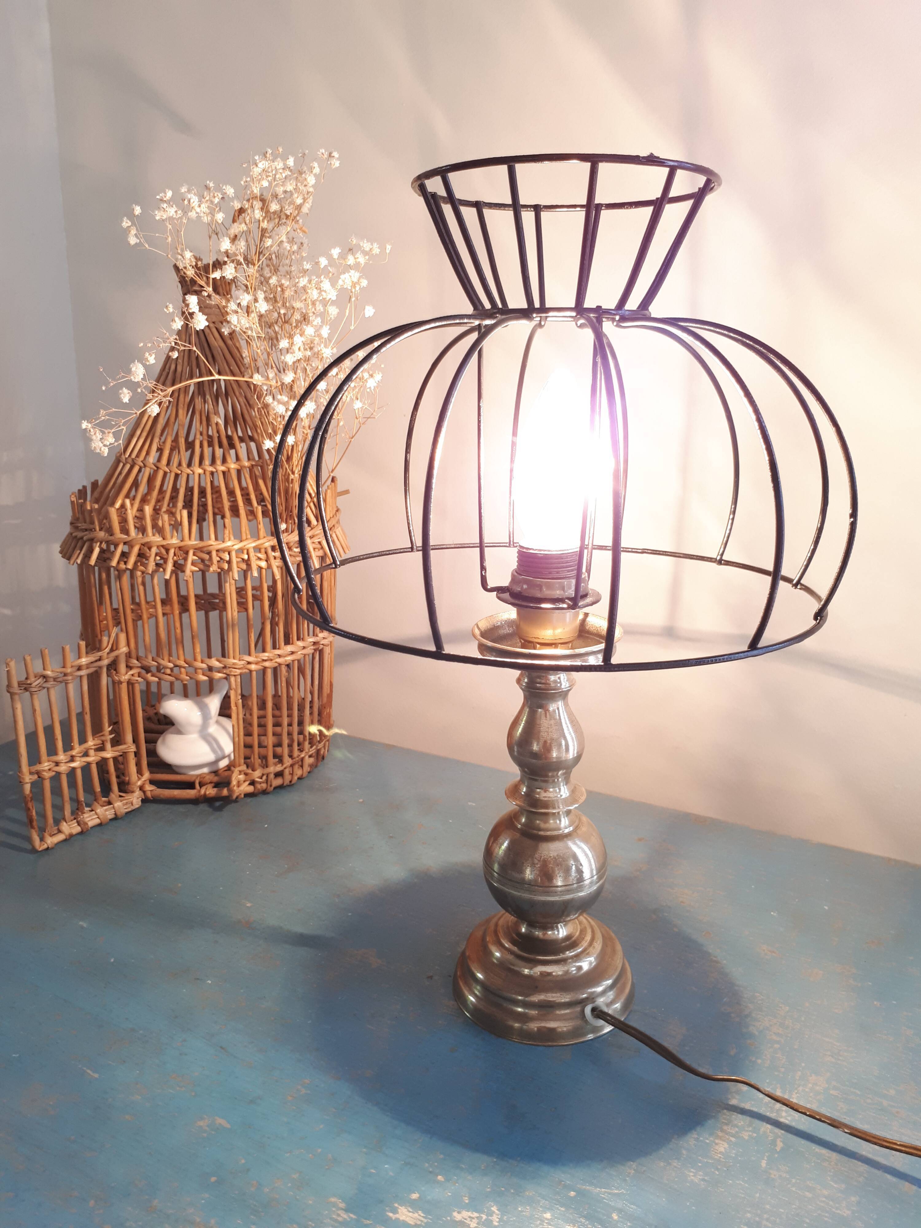 Vintage bedside lamps restyled