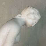 The bather, alabaster sculpture after Falconet.