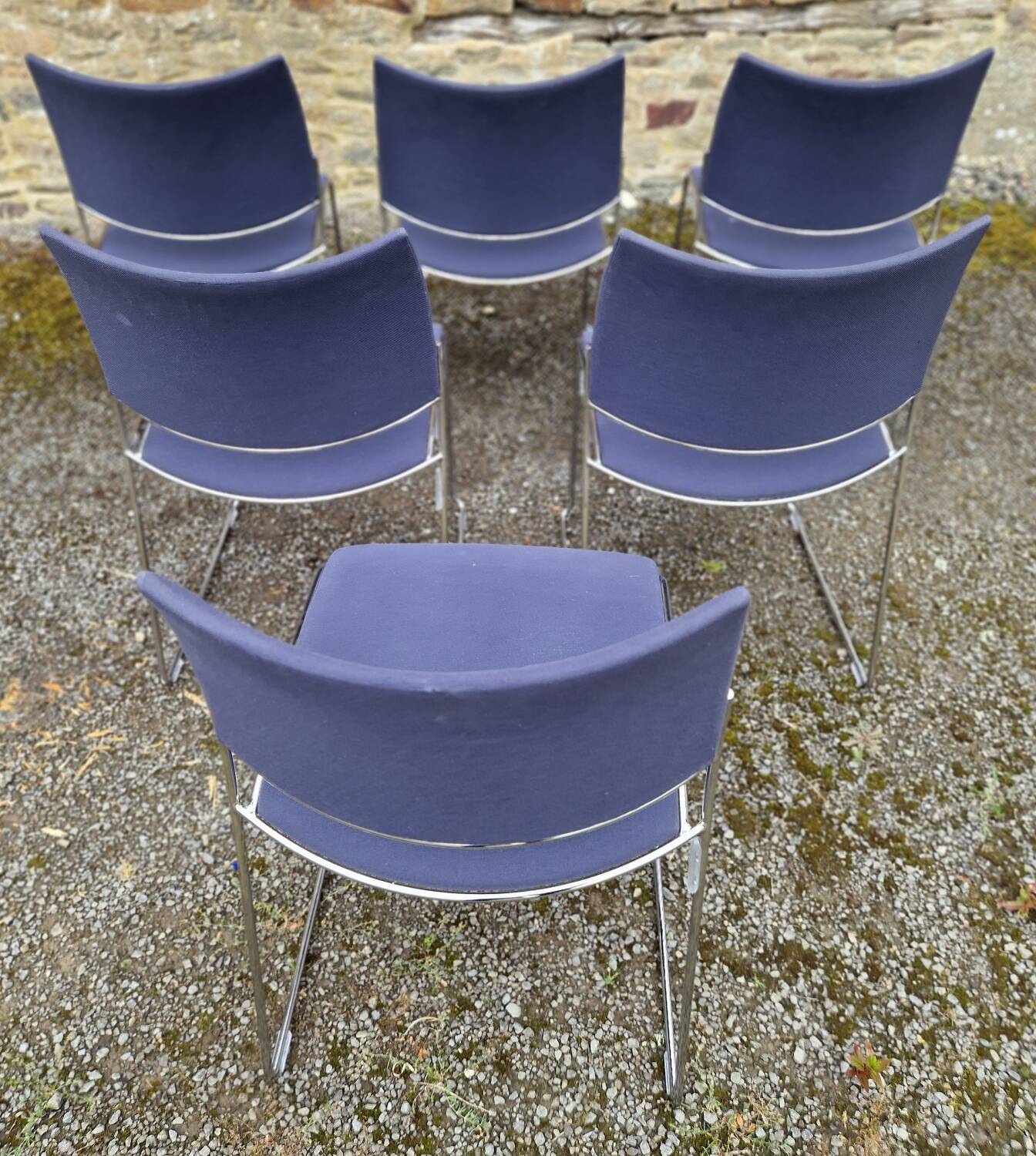 Set of 6 stackable Curvy chairs Casala edition
